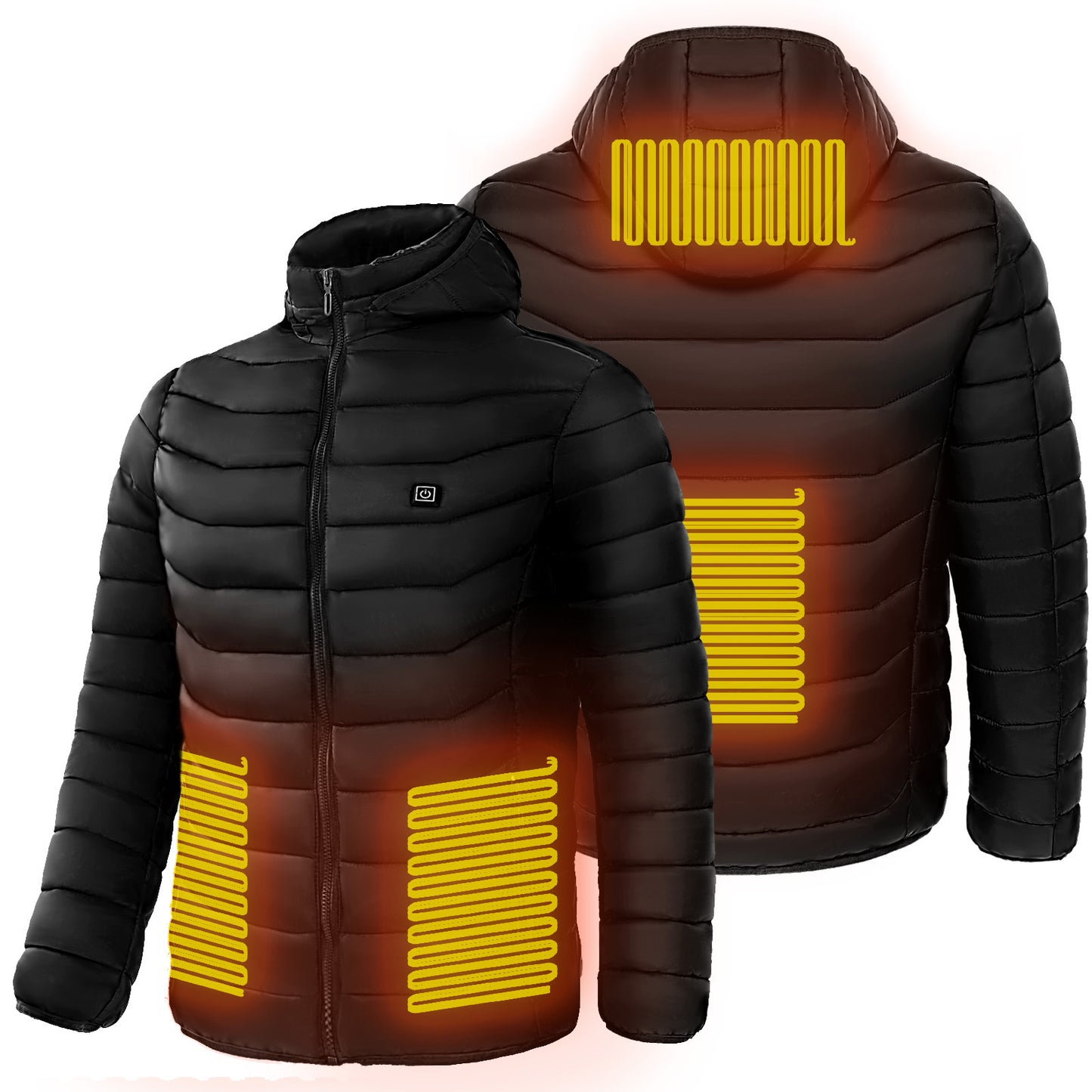 "Chaqueta Térmica para Hombre y Mujer con Calefacción Eléctrica – Abrigo Acolchado con Capucha, Cortaviento e Impermeable para Invierno Extremo"