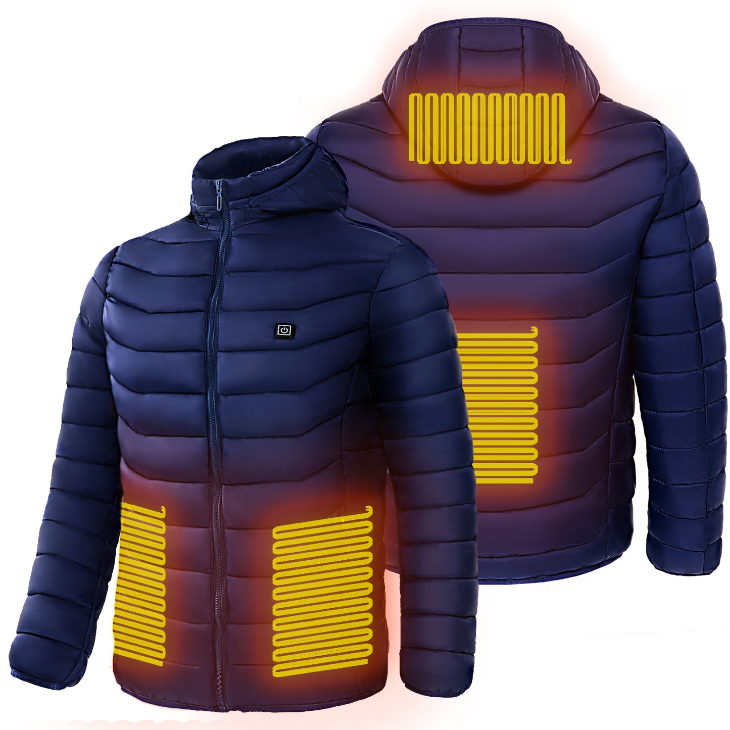 "Chaqueta Térmica para Hombre y Mujer con Calefacción Eléctrica – Abrigo Acolchado con Capucha, Cortaviento e Impermeable para Invierno Extremo"